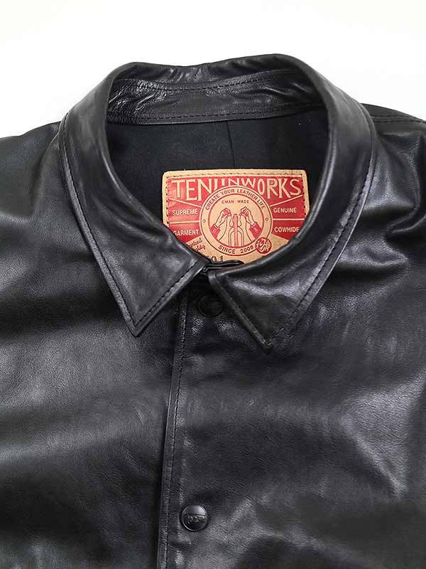 天神ワークス TENJIN WORKS C'MAN COACHING JACKET カウレザー