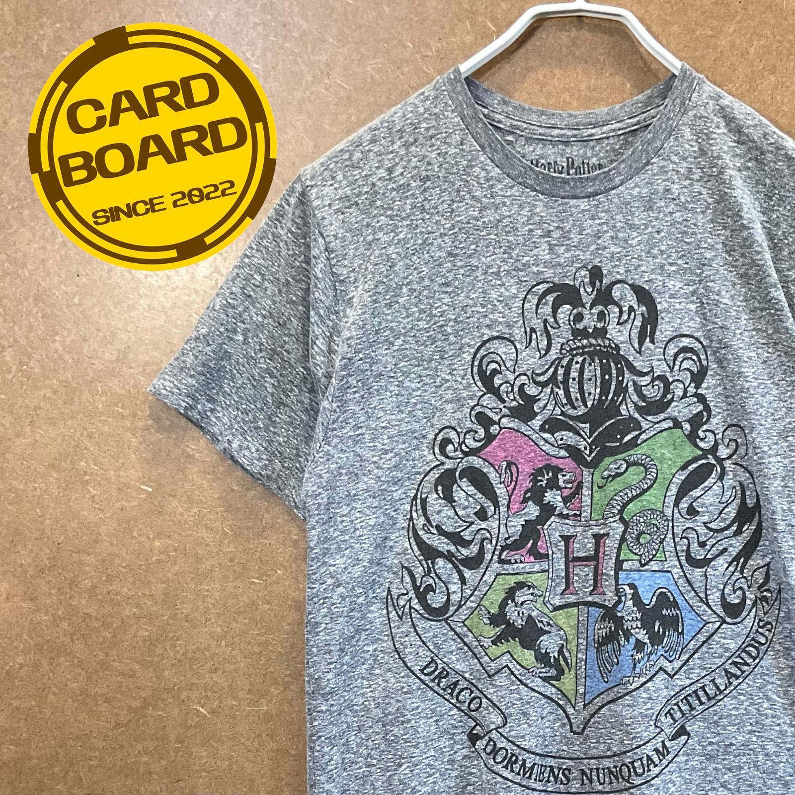 US古着 ハリーポッター ホグワーツ寮 エンブレム半袖tシャツ灰S - メルカリ