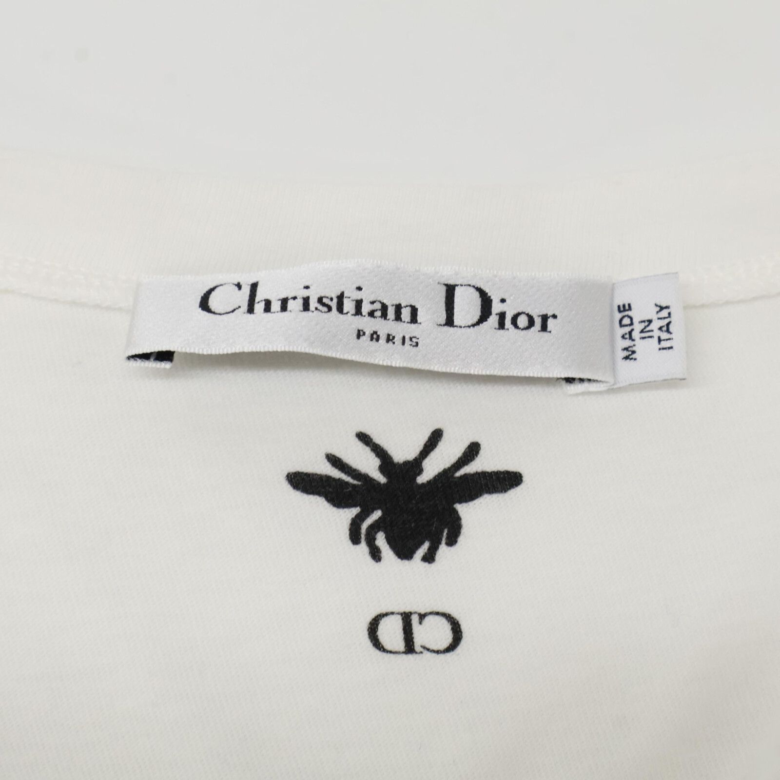 DIOR ホワイト 半袖Tシャツ10 Dior ホワイト Tシャツ サイズ13 キッズ レディース（ファー付き
