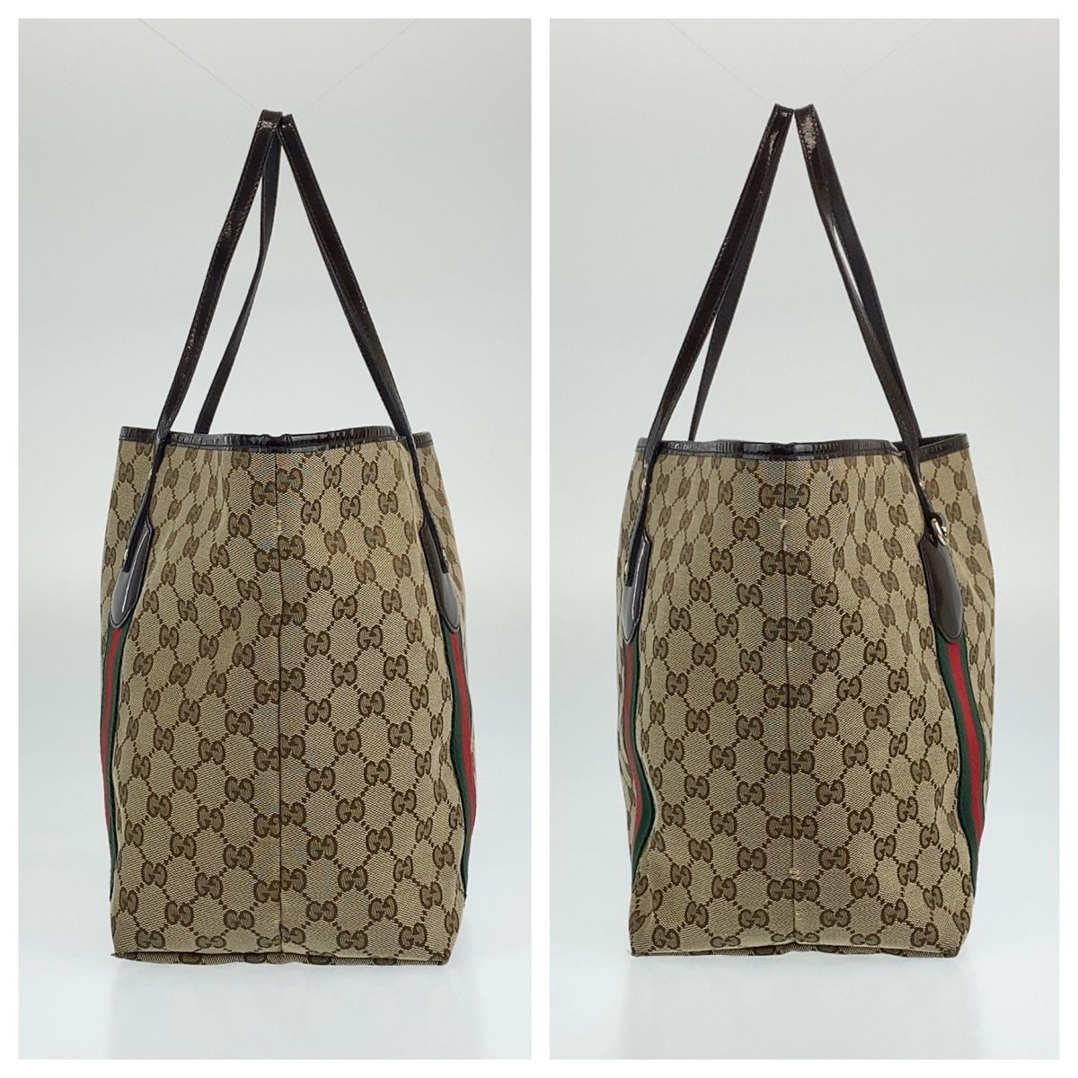 GUCCI グッチ シェリーライン ジョリー ブラウン 茶色 GGキャンバス 