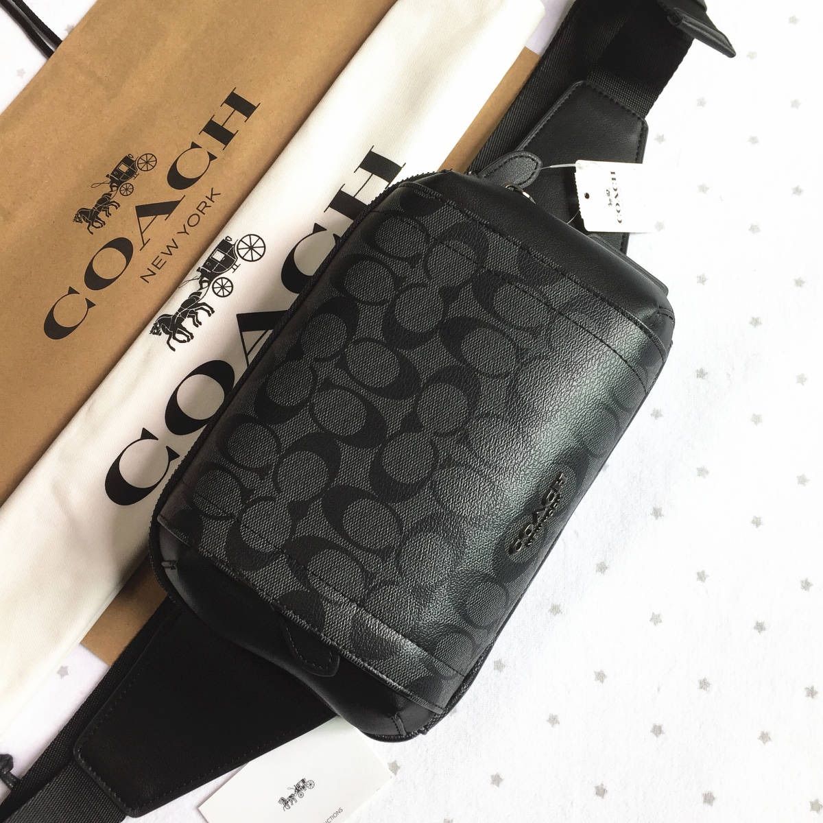 ◇新品◇COACHバッグ F37594 ボディバッグ ベルトバッグ 斜めかけ - バッグ