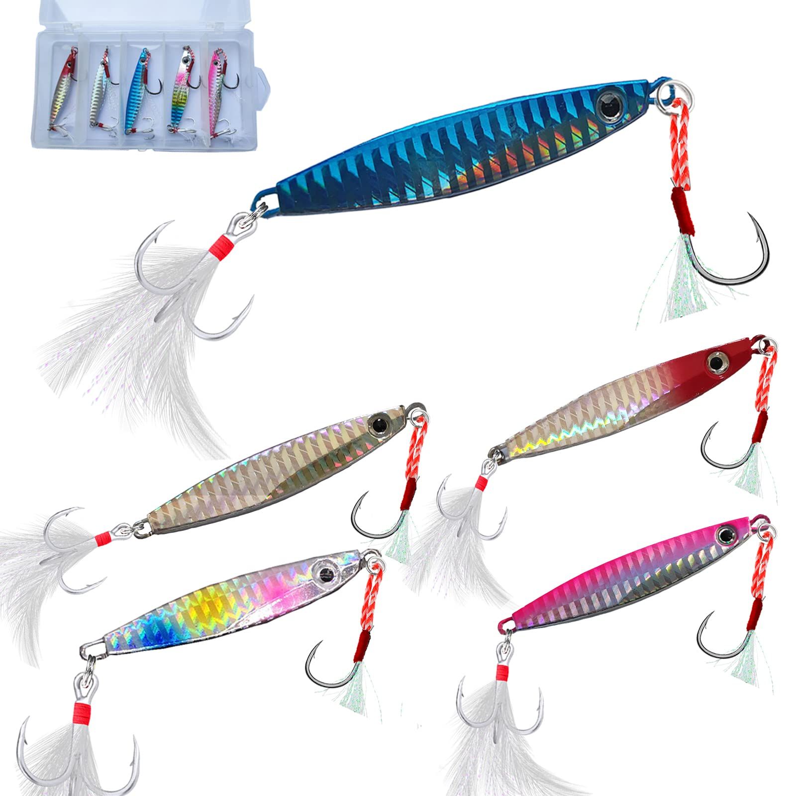 ショアジギング メタルジグセット！！ Amazon.co.jp: 【TACKLAND】 高