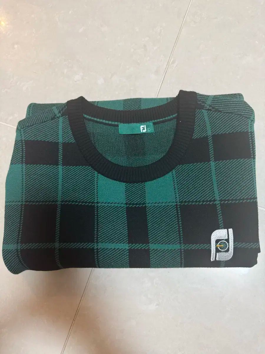 FootJoy フットジョイ チェック パータン ニット L