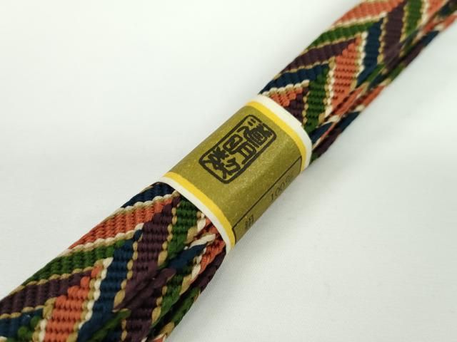 平和屋本店□極上 有職組紐道明 帯締め 笹浪組 法隆寺 本科 宮内庁御用