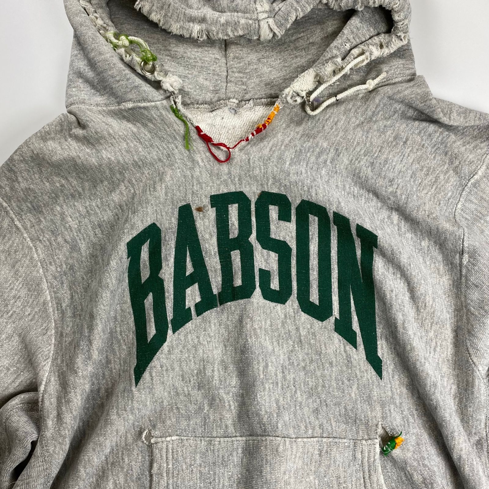 VINTAGE ヴィンテージ / 襤褸 ボロ ダメージ パーカー BABSON大学 SIZE