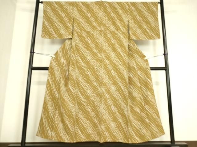 平和屋着物▽上質な小紋　単衣　斜縞　正絹　逸品　未使用　DAAS0452az 平和屋着物▽上質な小紋 単衣 斜縞 正絹 逸品 未使用 DAAS0452az