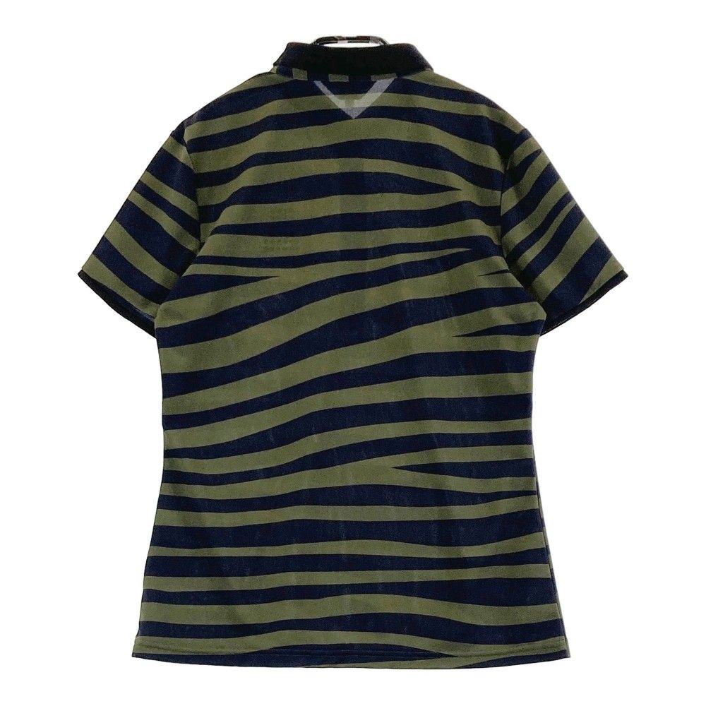 サイズ：40 LANVIN SPORT ランバン スポール  半袖ポロシャツ ゼブラ 総柄 カーキ系 [240101432006] ゴルフウェア レディース ストスト サイズ：40 LANVIN SPORT ランバン スポール 半袖ポロシャツ