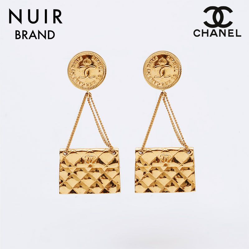 CHANEL シャネル イヤリング 2cc3 マトラッセ バッグ コイン