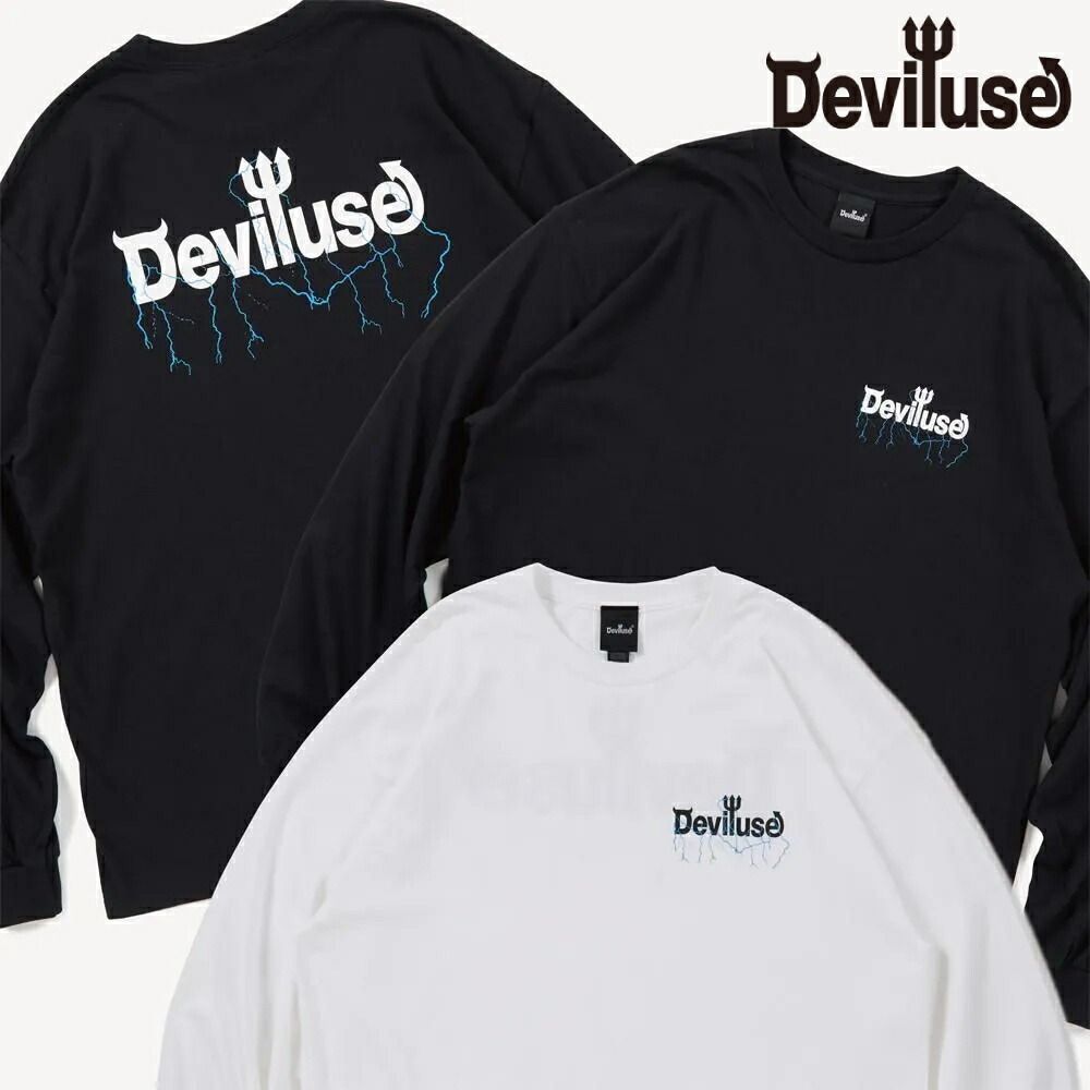 Deviluse Volt Logo ロンT 長袖 L/S T-shirts デビルユース