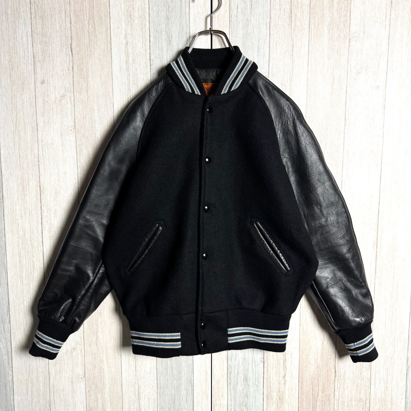 USA製 SKOOKUM スクーカム アワードジャケット 袖レザー スタジャン