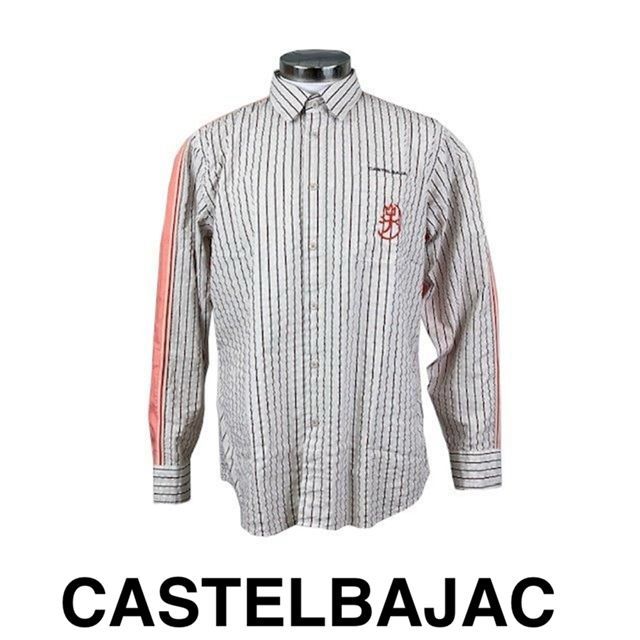 30％OFFカステルバジャックCASTELBAJAC長袖コットンシャツ7214125117-1ベージュ