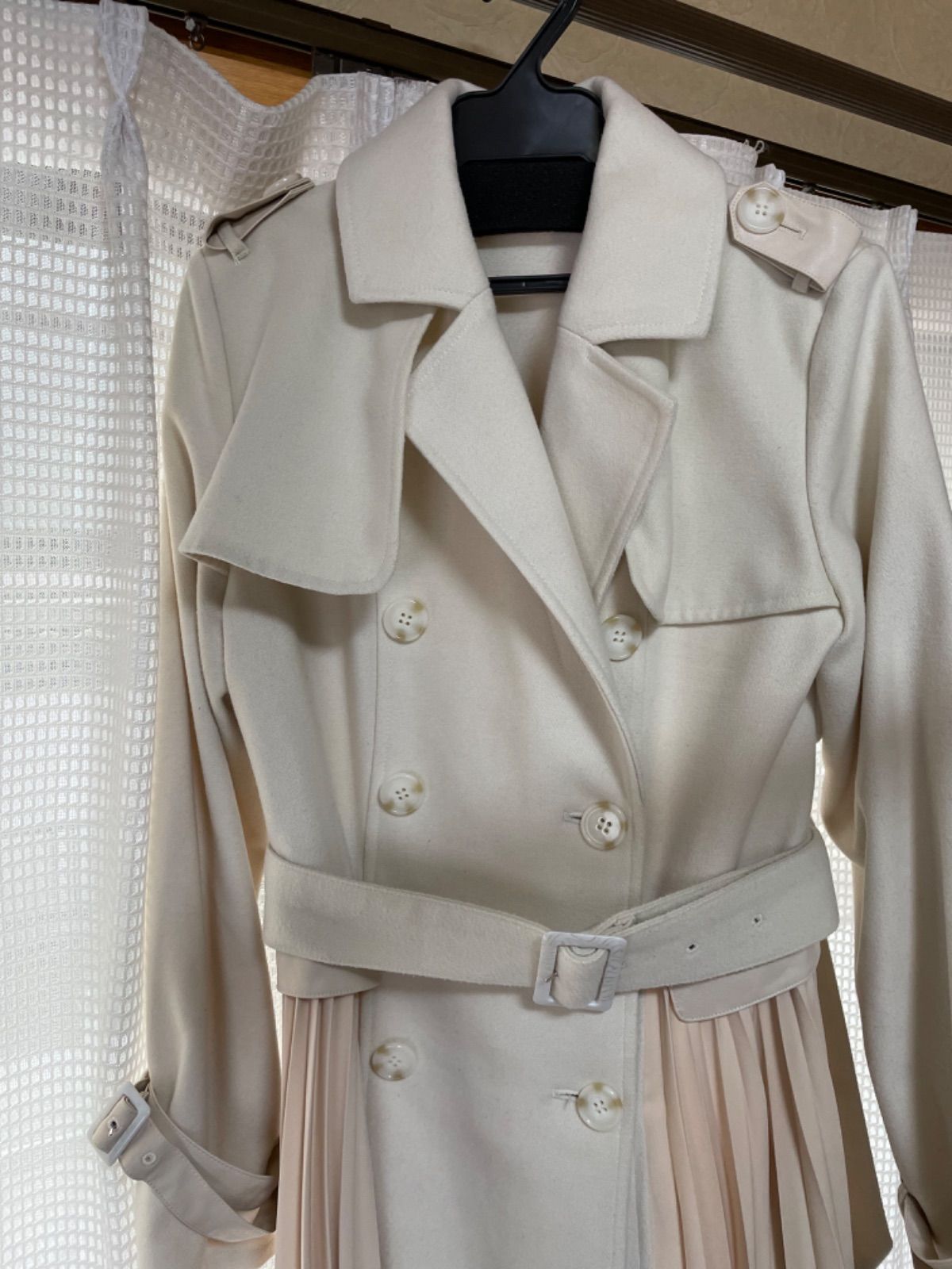 eimy istoire ウールトレンチコート （IVORY） eimy istoire トレンチ