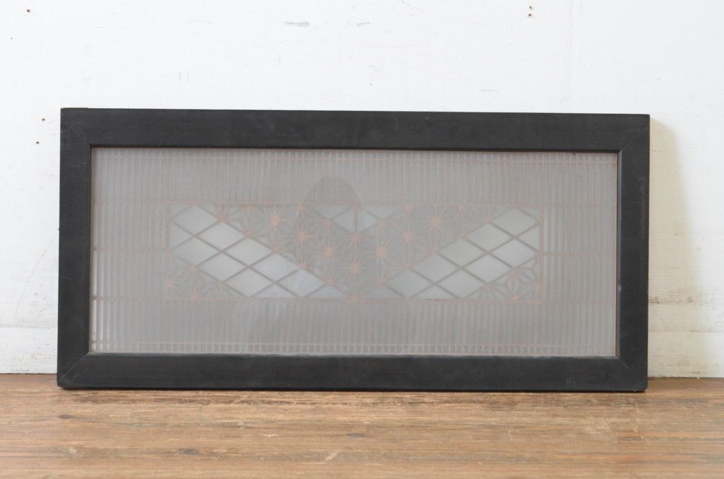 アンティーク建具 片面ガラス