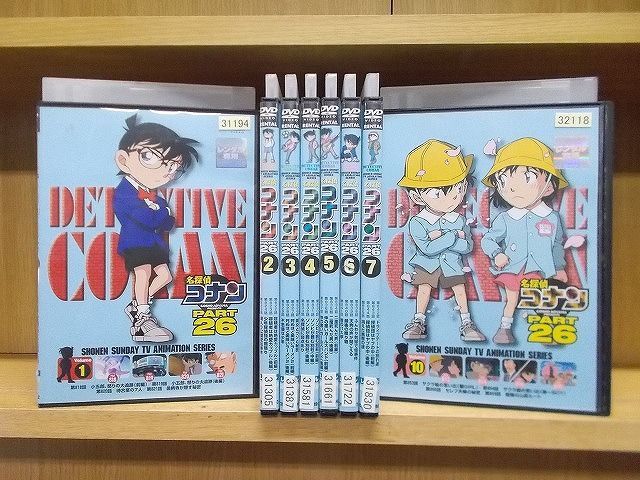 DVD 名探偵コナン Part26 1〜10巻(8、9巻欠品) 8本セット ※ケース無し 