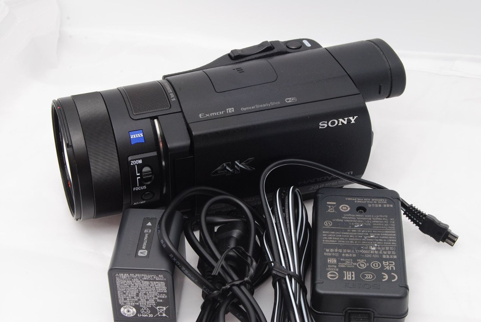 級 ソニー SONY FDR-AX100 4K ビデオカメラ 光学12倍 ブラック Handycam FDR-AX100 BC