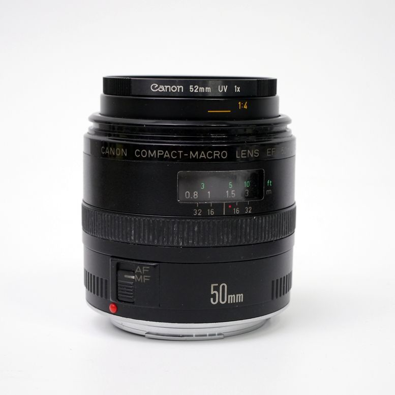 【中古・ジャンク】CANON COMPACT-MACRO LENS EF 50mm f2.5（カビあり）