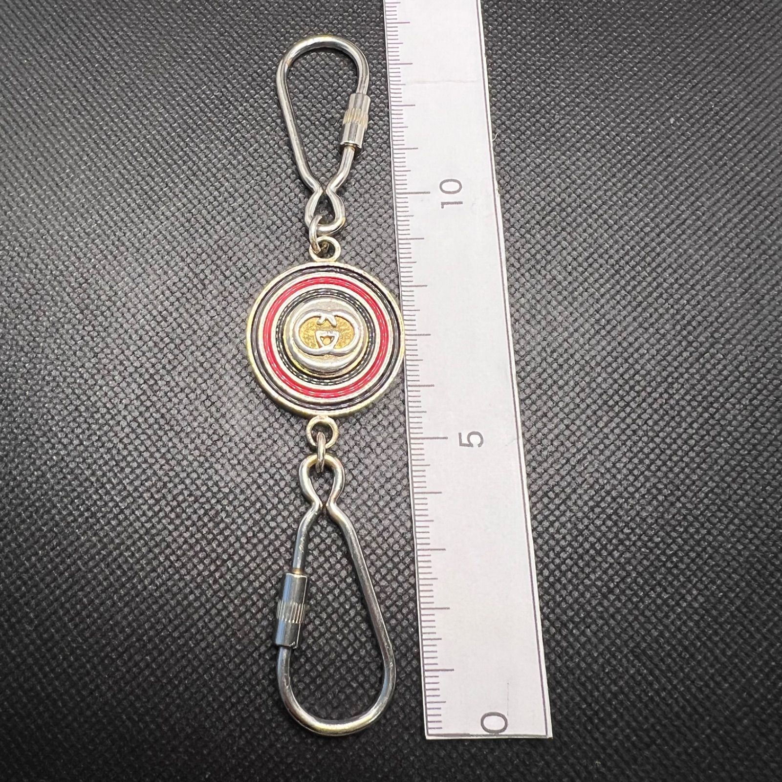 GUCCI グッチ シェリーライン キーリング キーホルダー ダブルフック 