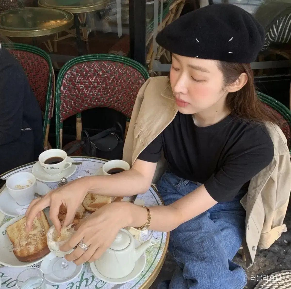 Maison Margiela(メゾンマルジェラ) ブラック ベレー帽 韓国 ベレー帽