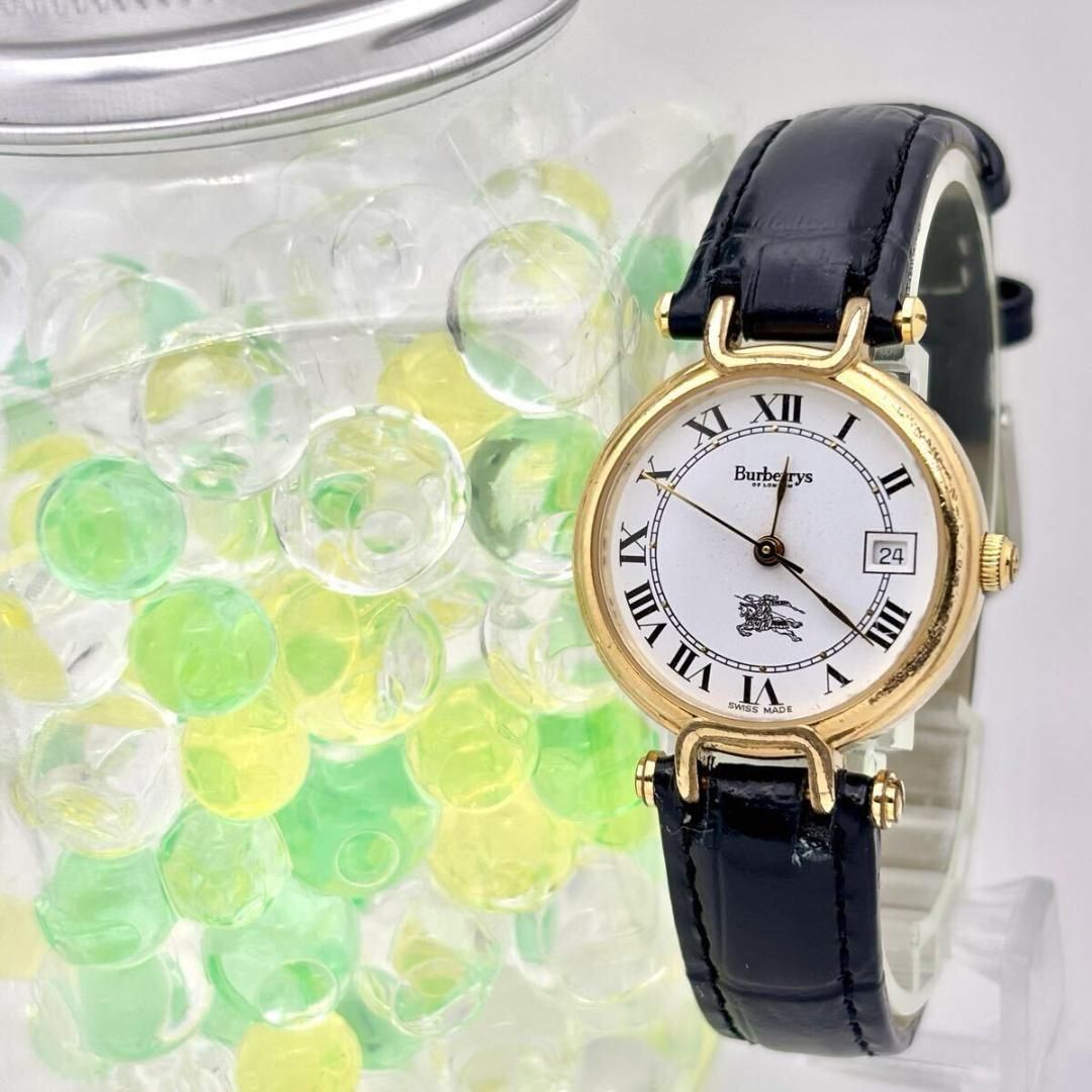 【新品電池】バーバリー レディース 腕時計 ローマン ドレス 新品ベルト 新品電池】BURBERRY バーバリー レディース 腕時計 ローマン