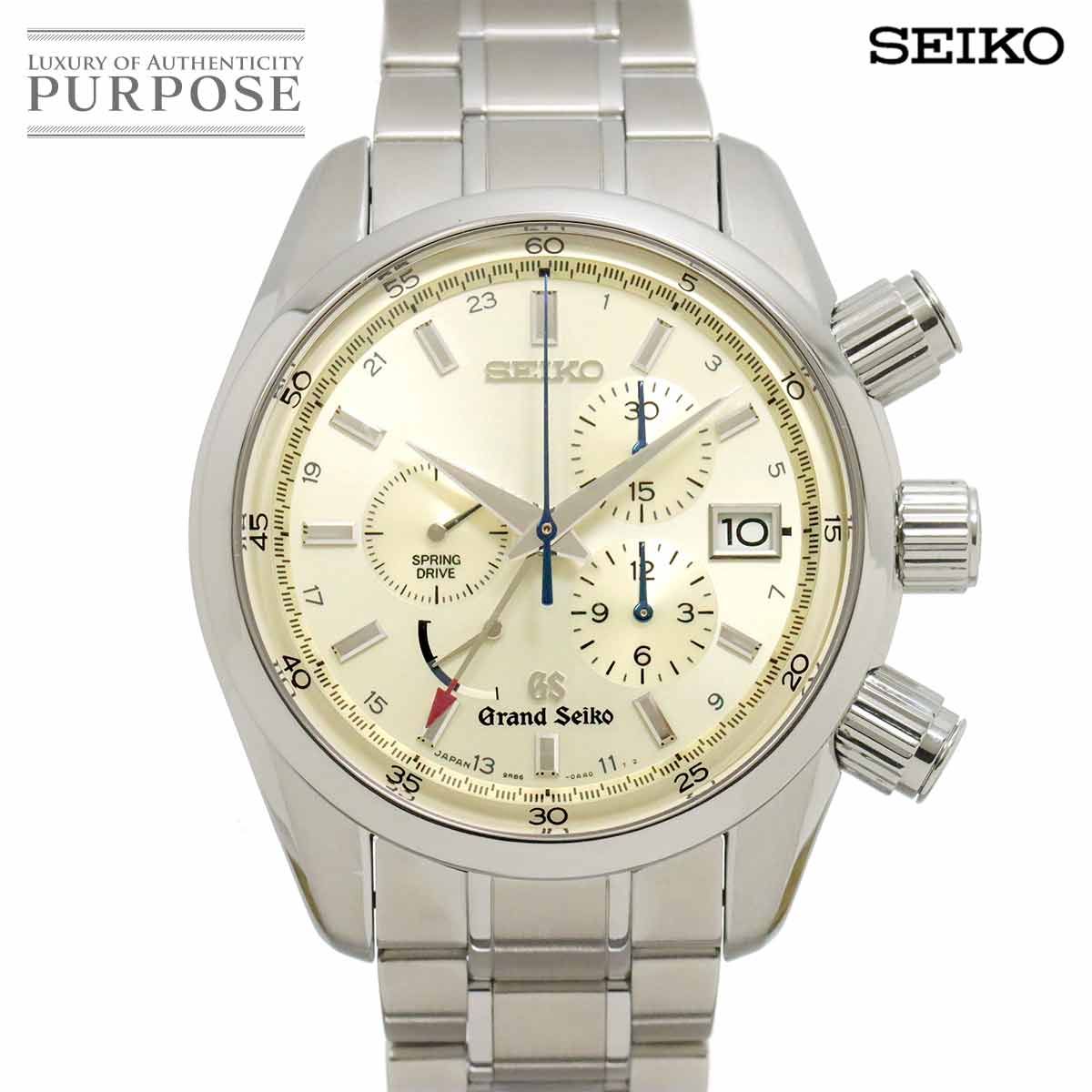 セイコー SEIKO グランドセイコー スプリングドライブ クロノグラフ SBGC001 メンズ 腕時計 9R86 0AA0 GMT 自動巻き 90291842