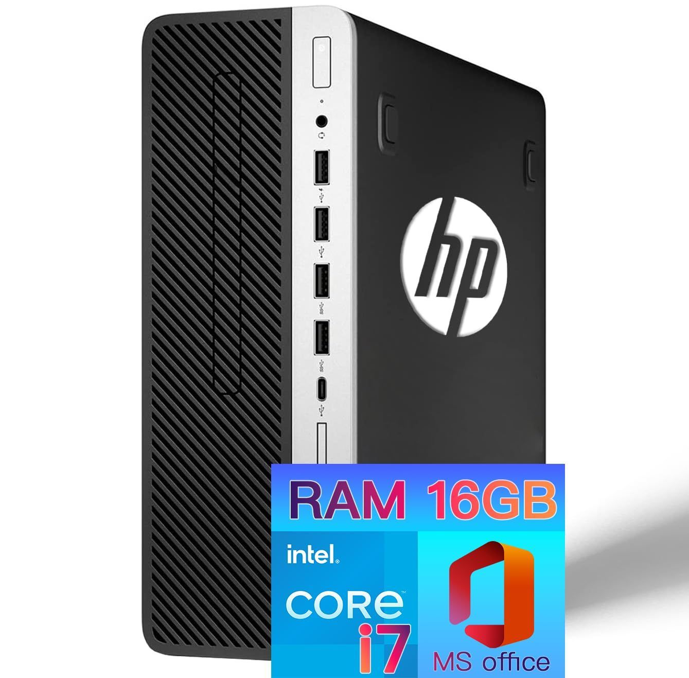 【特価セール】MS Office / 2019(Homeu0026Business) Windows ProDesk600G3 11 Pro/メモリ16GB Core-i7搭載】デスクトップPC 高速SSD:512GB 高性能パソコン 【整備済み品】エイチピー【Int