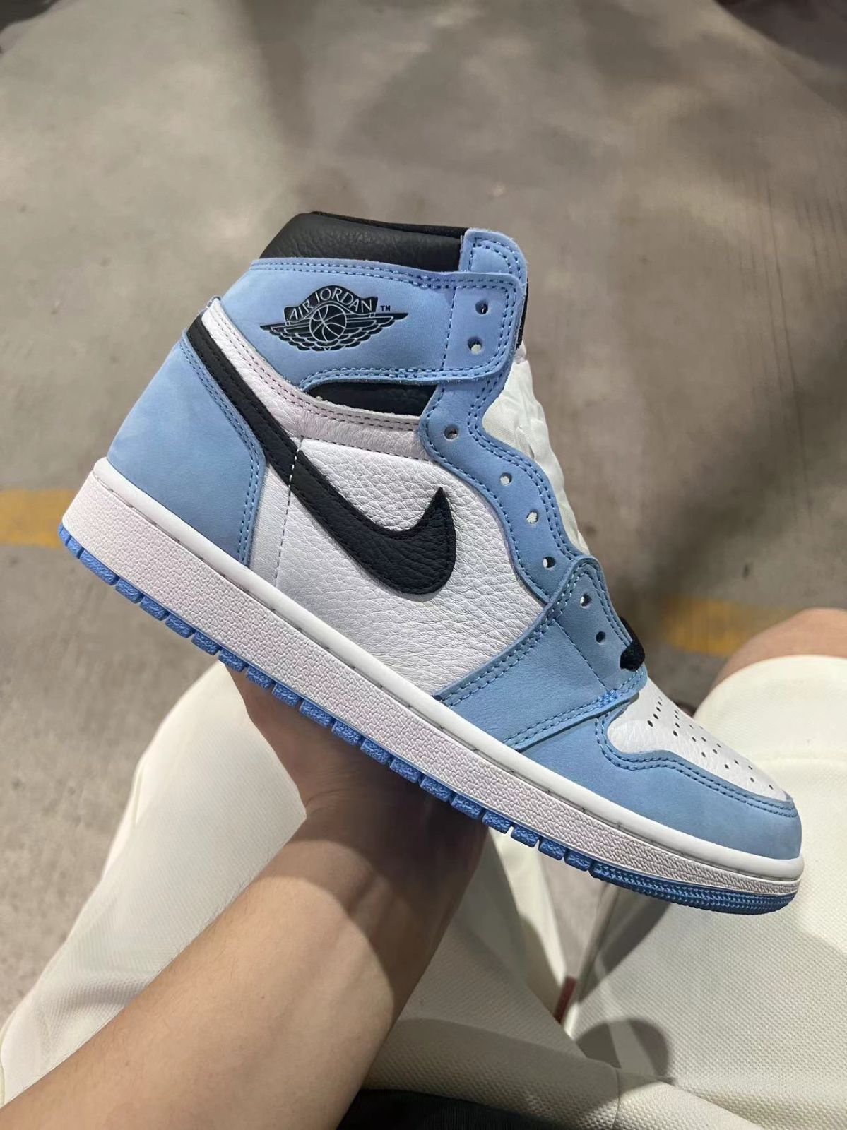 Nike GS Air Jordan 1 Retro High OG University Blue UNC Toe ナイキ GS エアジョーダン1 レトロ ハイ OG ユニバーシティブルー UNC