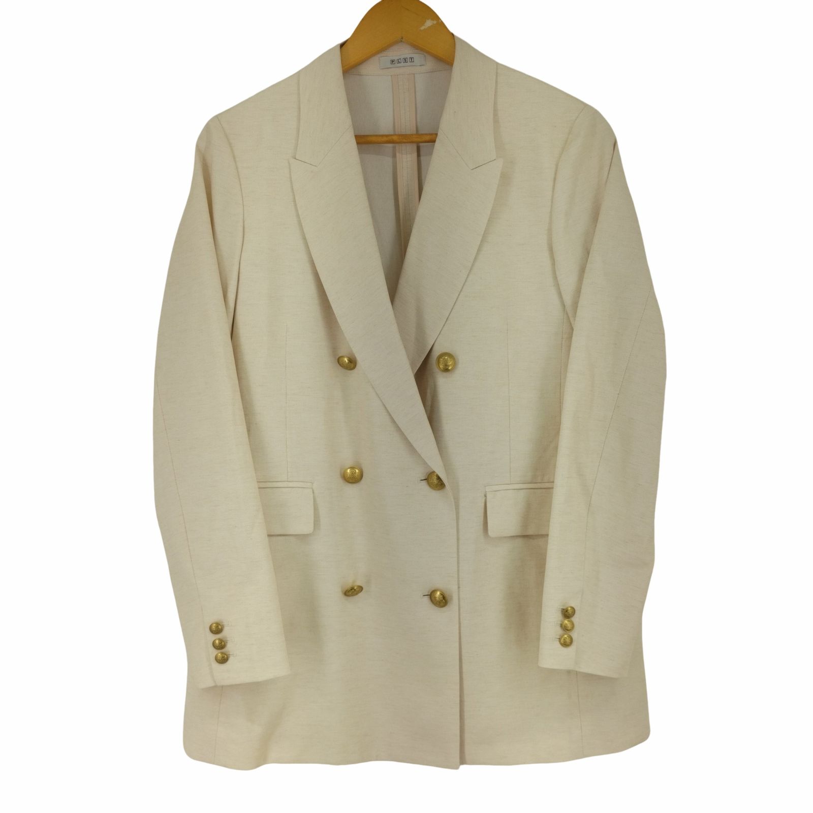 プラステ PLST 23SS リネンブレンドダブルジャケット レディース