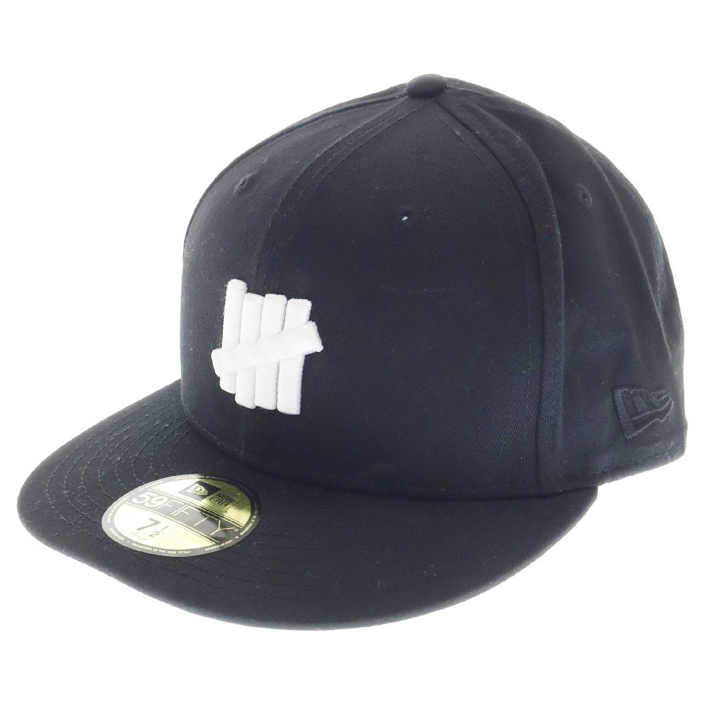 UNDEFEATED (アンディフィーテッド) ×NEWERA NE ICON FITTED ニューエラロゴ刺繍キャップ 帽子 ブラック