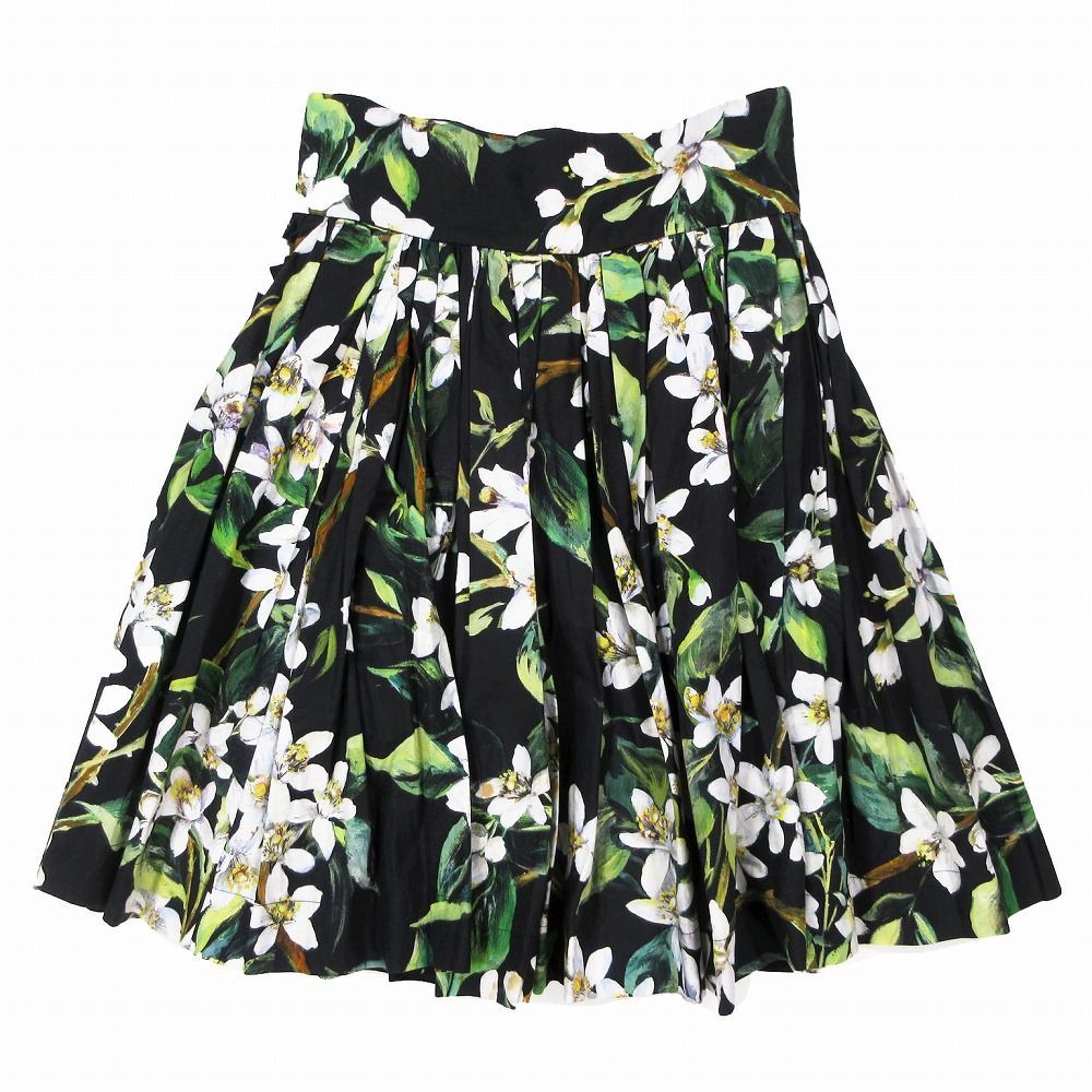 【即納！最大半額！】 ドルチェアンドガッバーナ プリーツ フラワー Dolce&Gabbana スカート