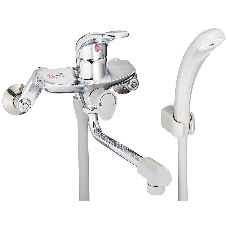 SANEI サンエイ シングルシャワー 混合栓 浴室用 パイプ長さ170ｍｍ リングレバー 蛇口 浴室水栓 壁付 CSK1710D 1