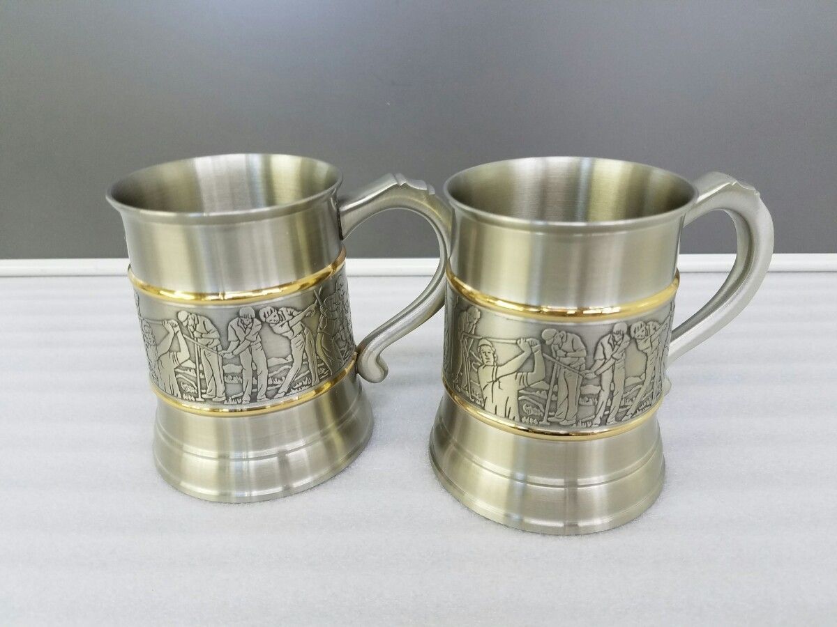 お得格安MALAYSIA PENANG PEWTER　ペナンピューター　ペア　 97％ コップ・グラス・酒器