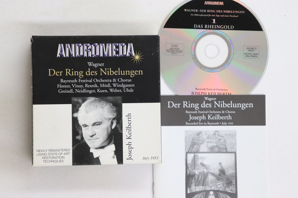 欧12CD ヨーゼフ・カイルベルト, バイロ ワグナー ニーベルンゲンの指環 ANDRCD5000 ANRDROMEDA /01320 欧12CD ヨーゼフ・カイルベルト, バイロ ワグナー