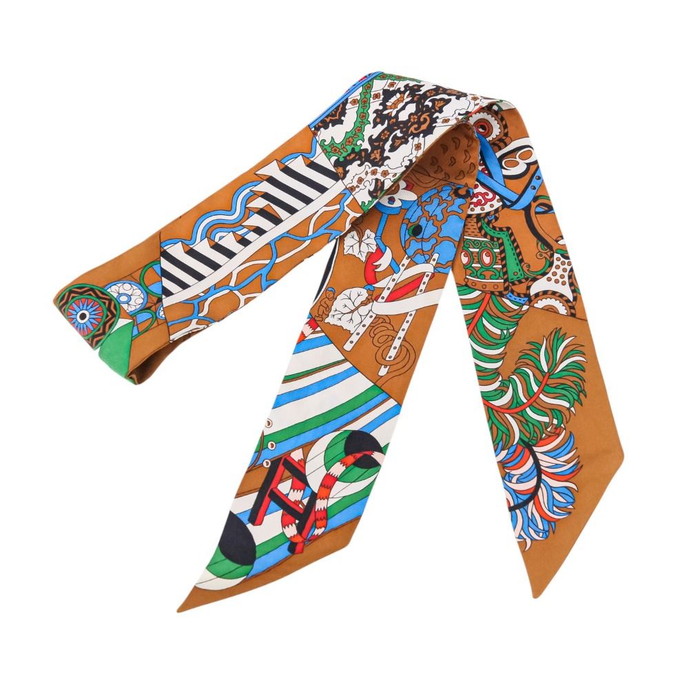 美品 HERMES エルメス ツイリー 杖傘と決闘 De l 