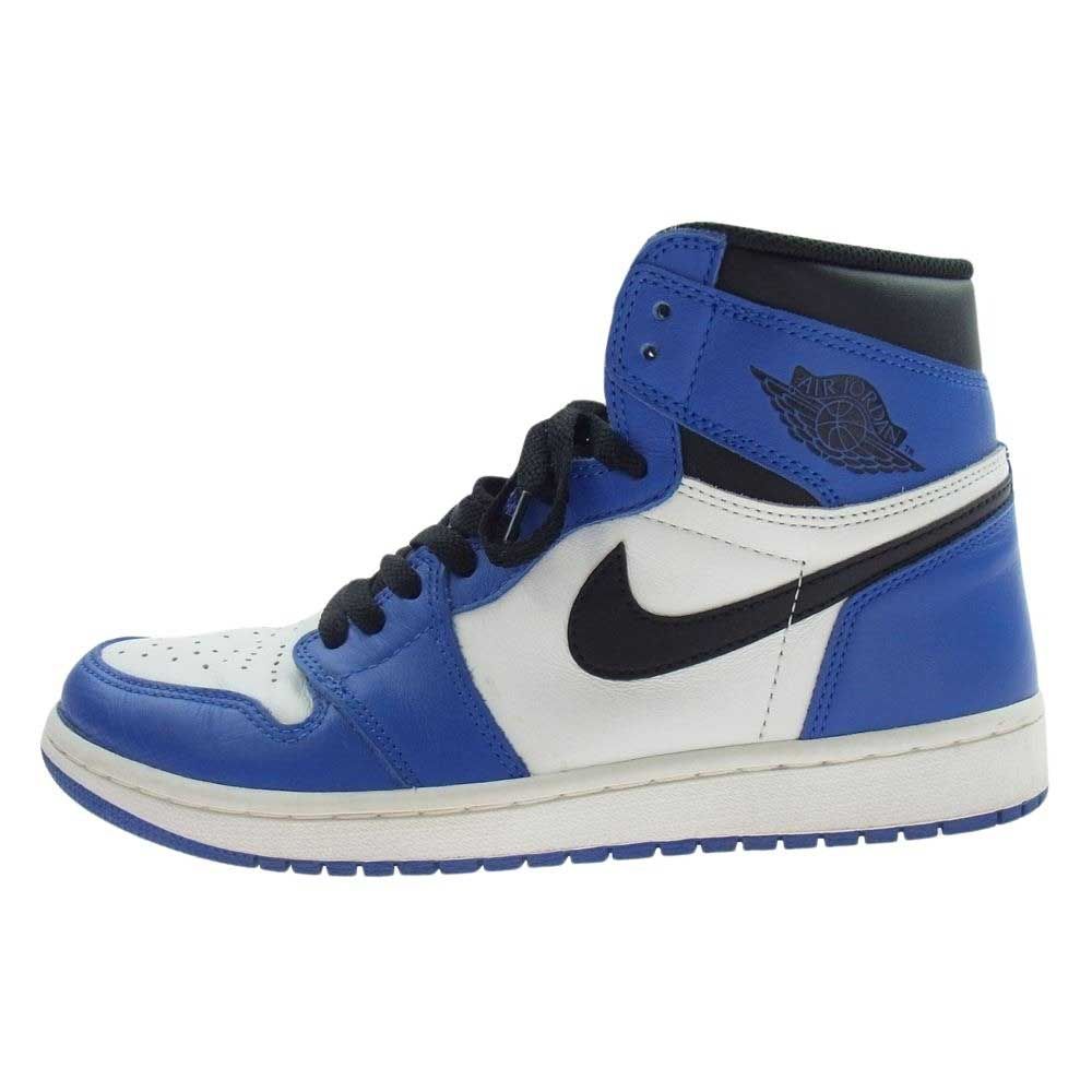 NIKE ナイキ 555088-403 スニーカー Air Jordan 1 Retro High OG Game Royal エアジョーダン1 レトロ ハイ OG ゲーム ロイヤル スニーカー ホワイト系 ブルー系 26.5【中古】