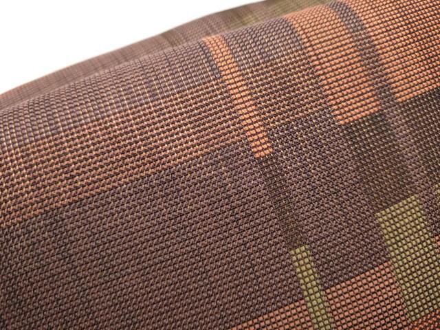 平和屋着物●ワンタッチつけ帯　格子柄　金糸　正絹　逸品　CAAX1550hy 平和屋着物○ワンタッチつけ帯 格子柄 金糸 正絹 逸品 CAAX1550hy