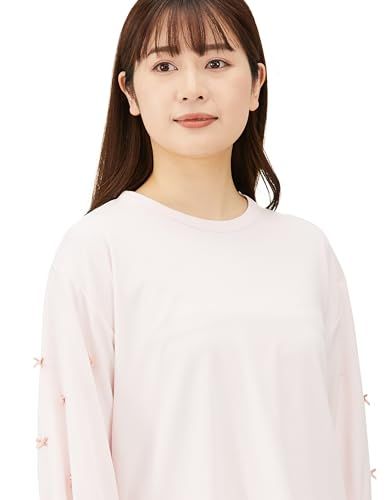 【驚きの価格が実現！】 ナルエー パジャマセット 80 スムースリュクスルームセットアップ レディース ピンク