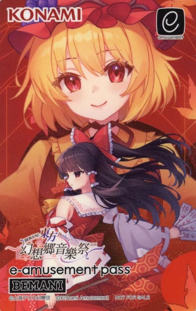 中古】キャラカード 弾幕信仰 オリジナルe-amusement passカード