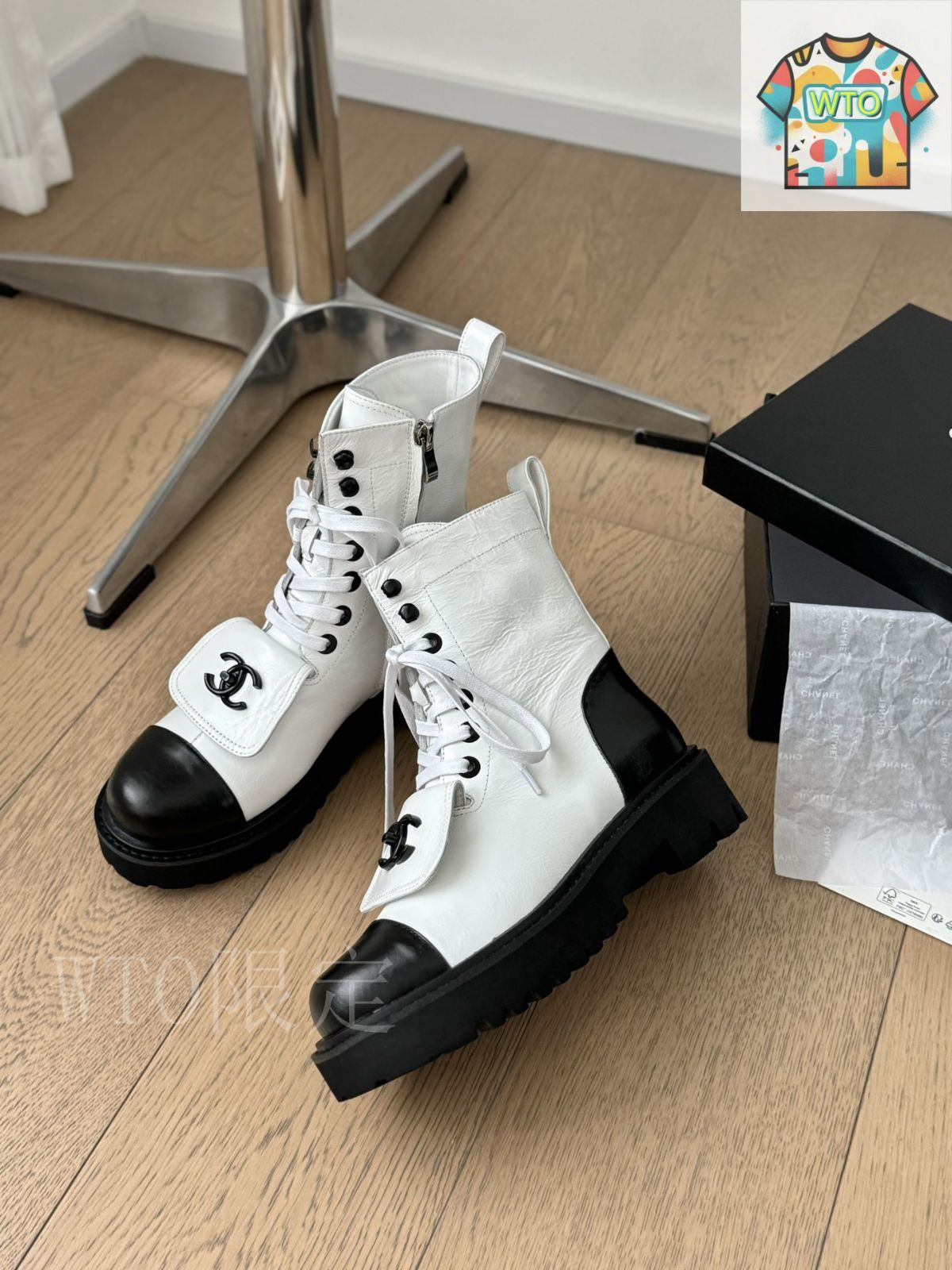 クールビューティー♪【CHANEL】ブーツ ヒールでエレガントに】CHANEL☆ショートブーツ☆ダブルCCロゴ
