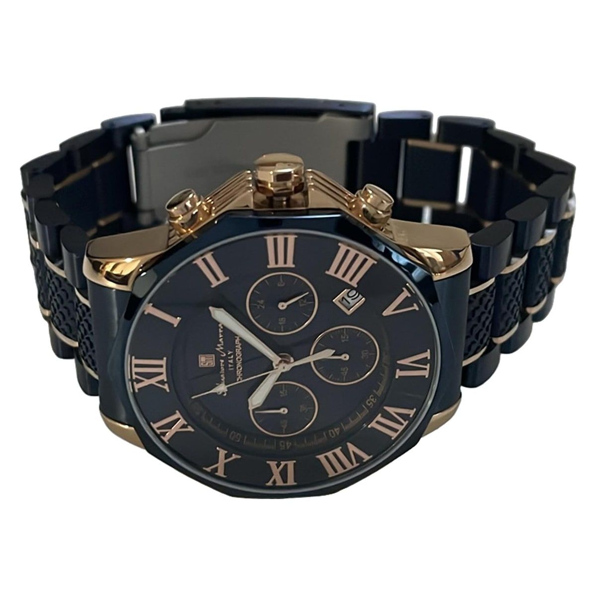 Salvatore Marra サルバトーレマーラ 腕時計 - SM15104-1 メンズ クロノグラフ ダークネイビー