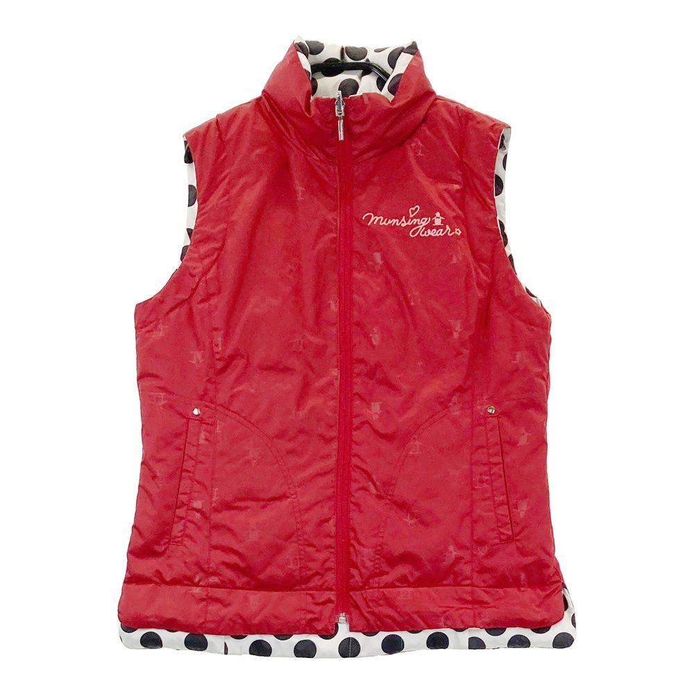 サイズ：M MUNSING WEAR マンシングウェア リバーシブル ダウンベスト