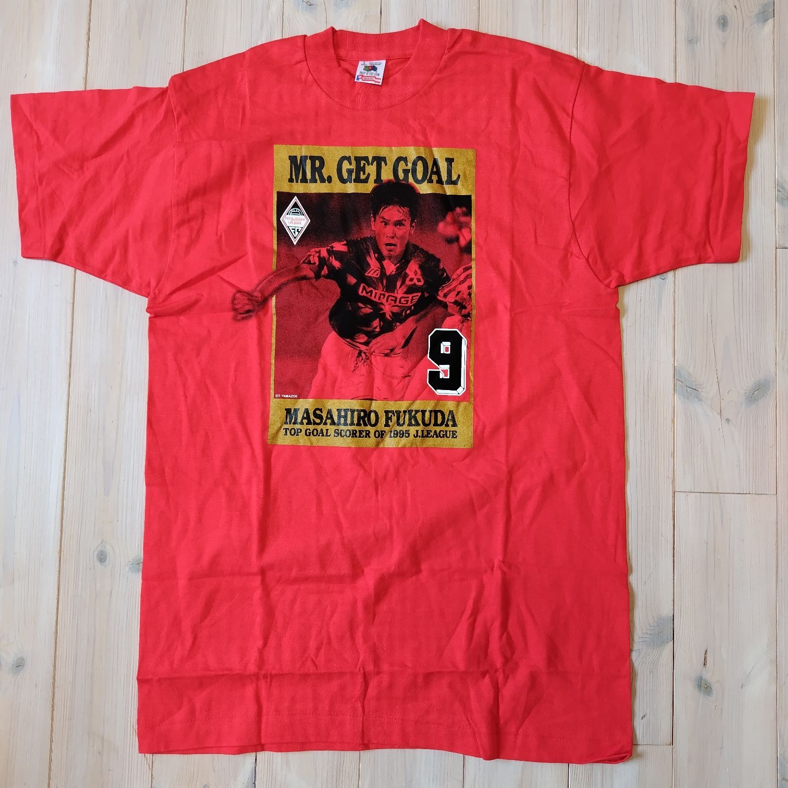 90s USA製 浦和レッズ 1995年 得点王 福田正博 Jリーグ J LEAGUE