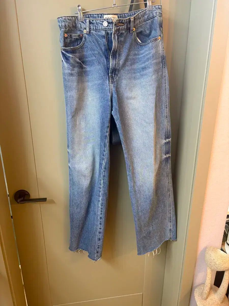 レクト RECTO デニム パンツ ダスティ ブルー S