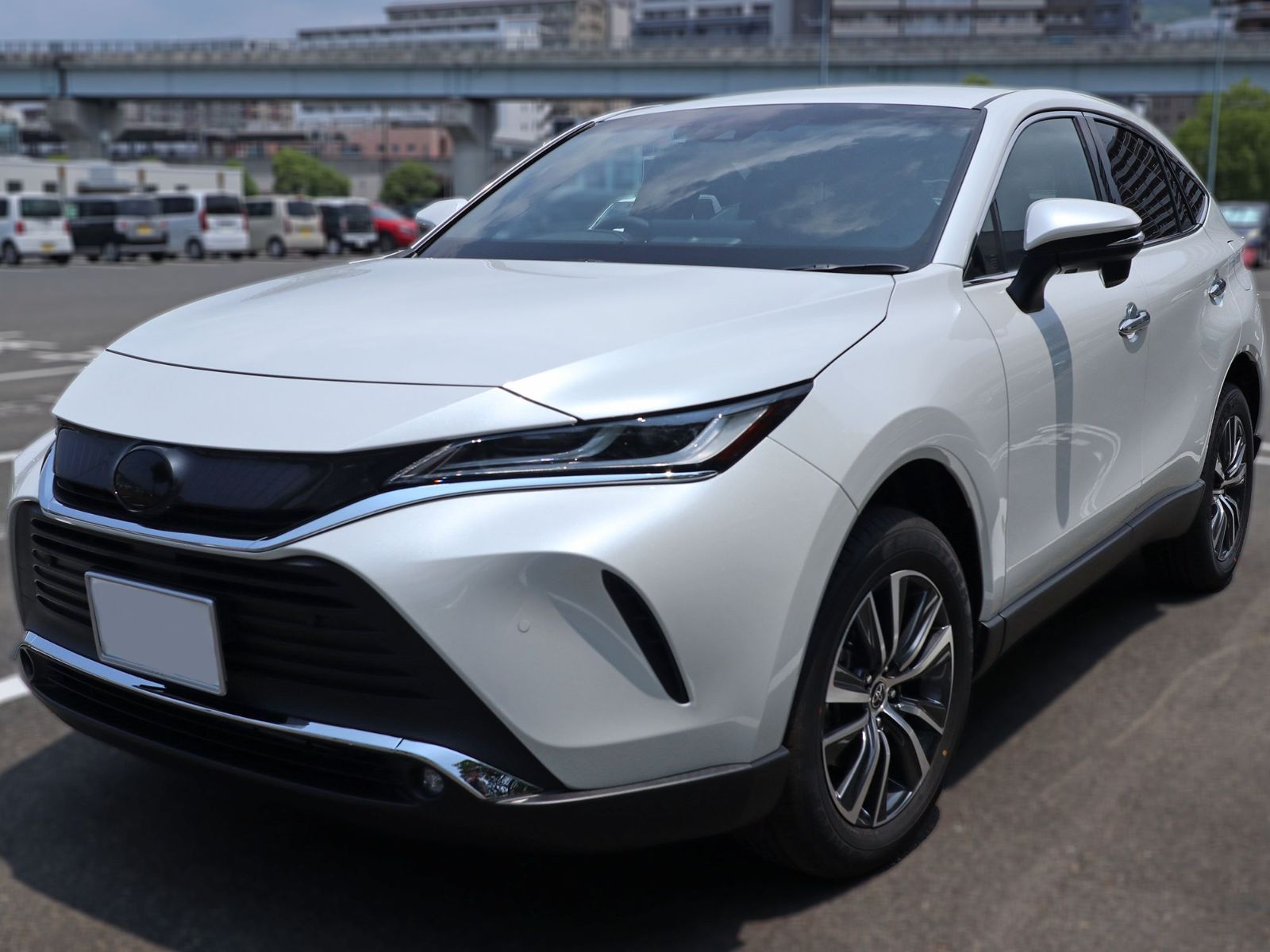 Tint+カット済み ハリアー80系 アイライン スモークフィルム MXUA80/MXUA85/AXUH80/AXUH85 ヘッドライト用 (サイドマーカー部のみ覆うタイプ) 80 ハリアー Type3