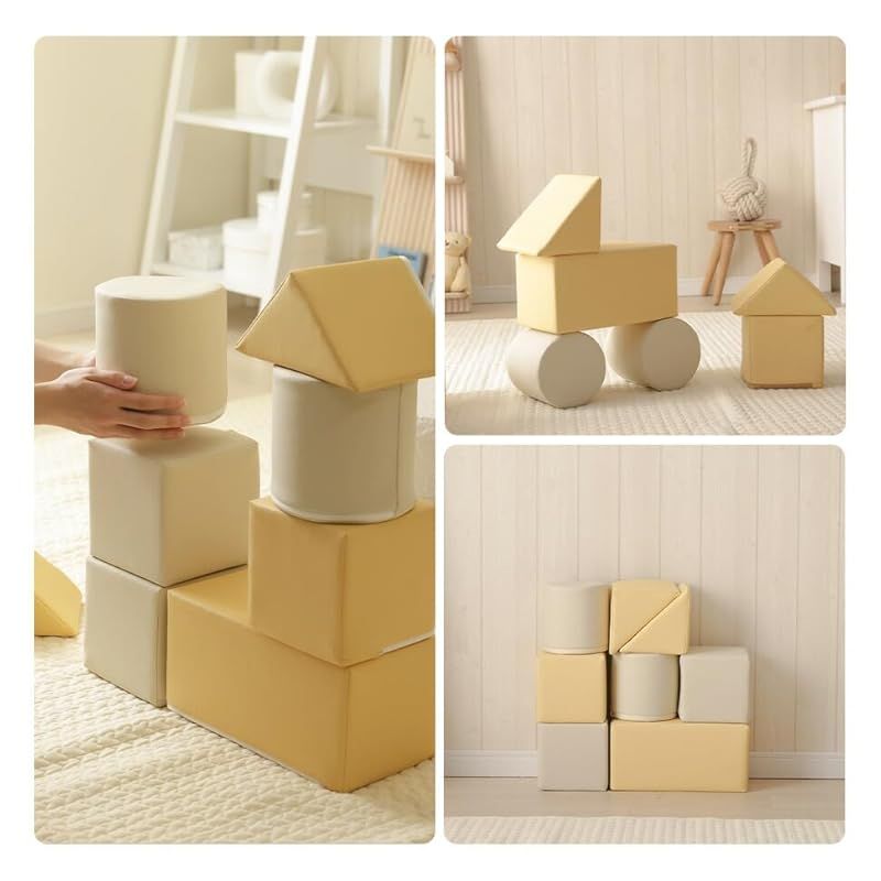 全国送料無料 ！ 在庫 セルタン プレイクッションmini 8個セット アイボリー グレー 8点セット 積み木クッション 北欧風 キッズスペース A997a-a-598WH 738GRY 8点セット 1