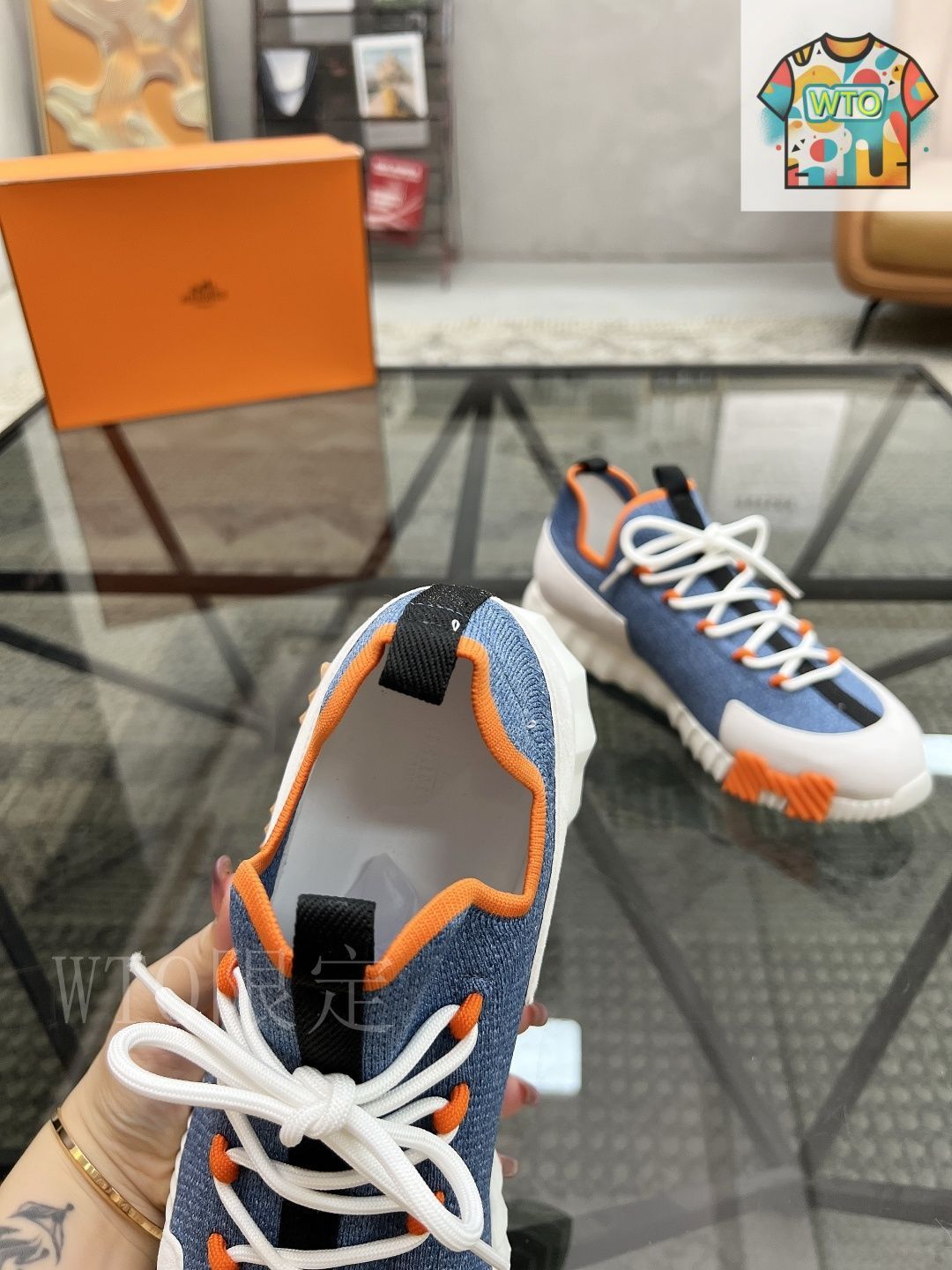 HERMES エルメス Bouncing スニーカー05-1 - メルカリ