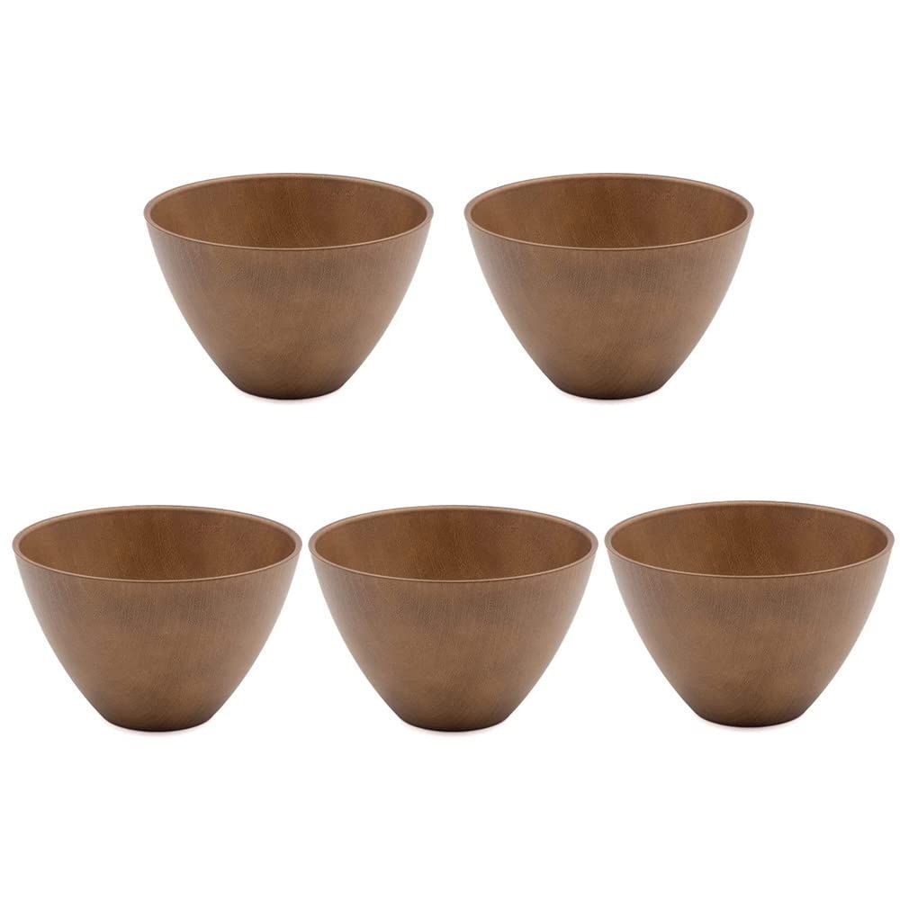 ライトブラウン 5個セット ひまわり堂 マルチボウル（大） 510ml お椀 汁椀 電子レンジ 食洗機対応 (ライトブラウン 5個セット)