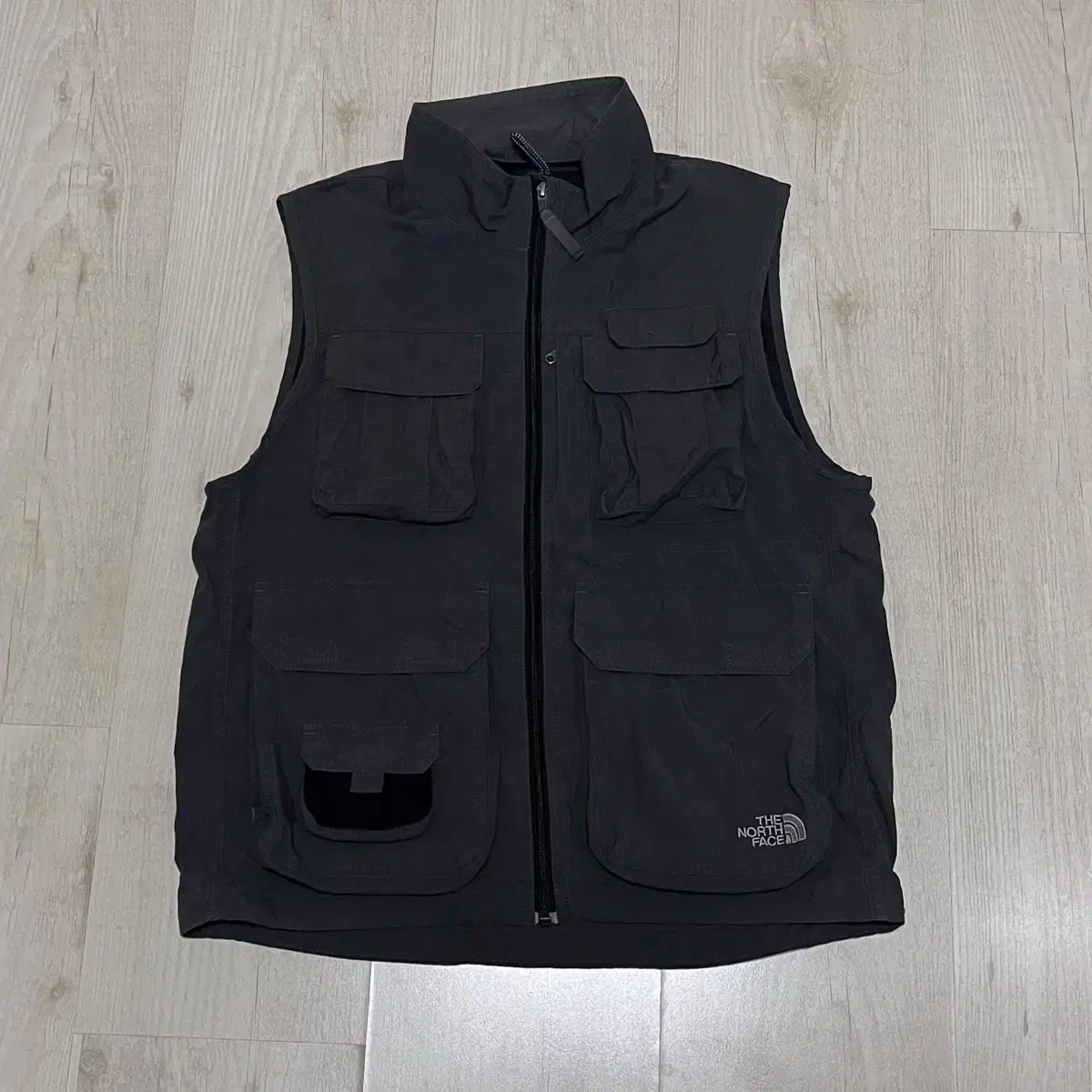 THE NORTH FACE ザノースフェイス マウンテン フィッシング ベスト s 95 ー 100 チャコールグレー