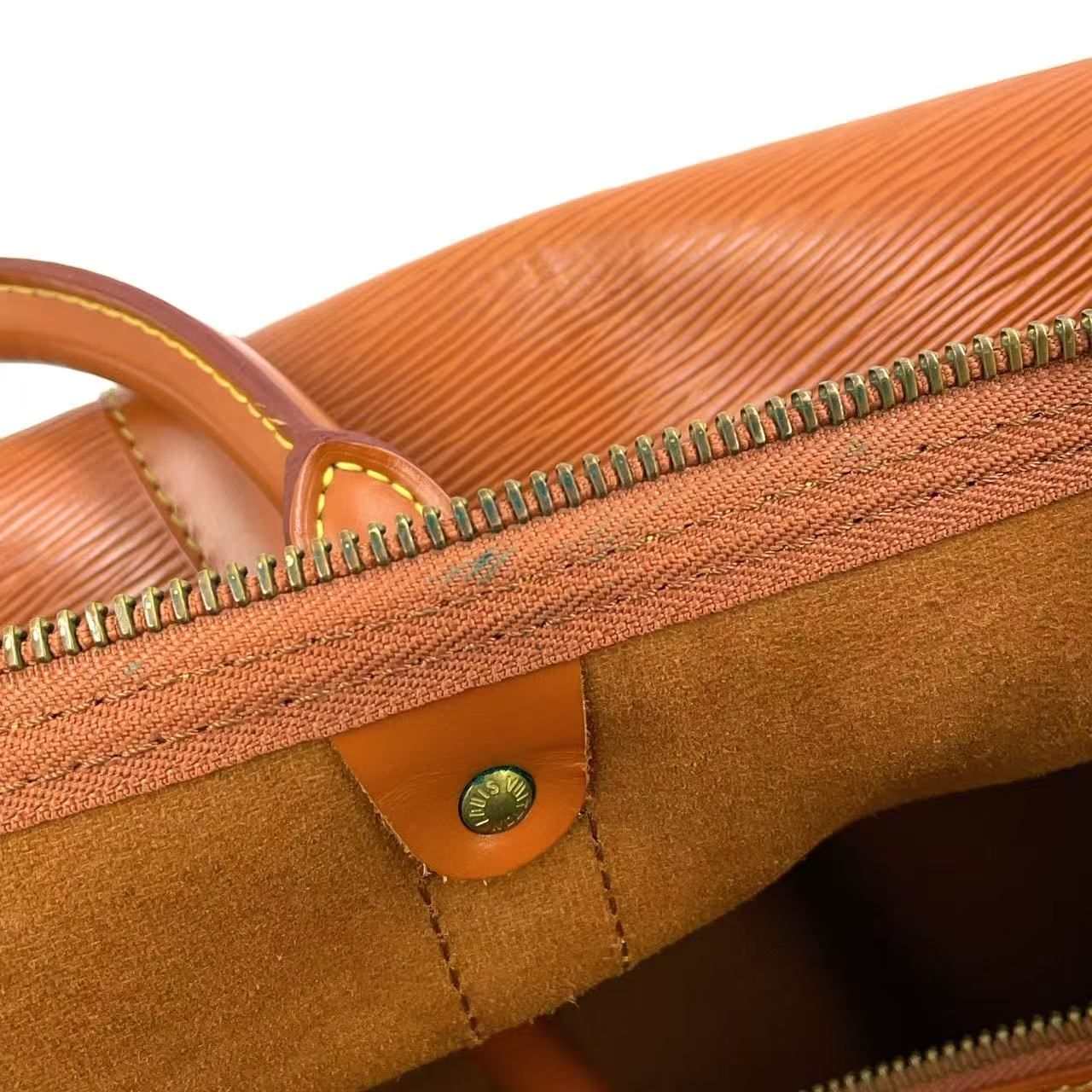 LOUIS VUITTON キーポル55 エピ エピ ジパングゴールド レザー