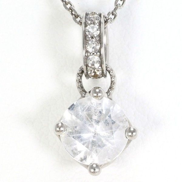 K18WG ネックレス Necklace ホワイトトパーズ 総重量約2.8g 約45cm