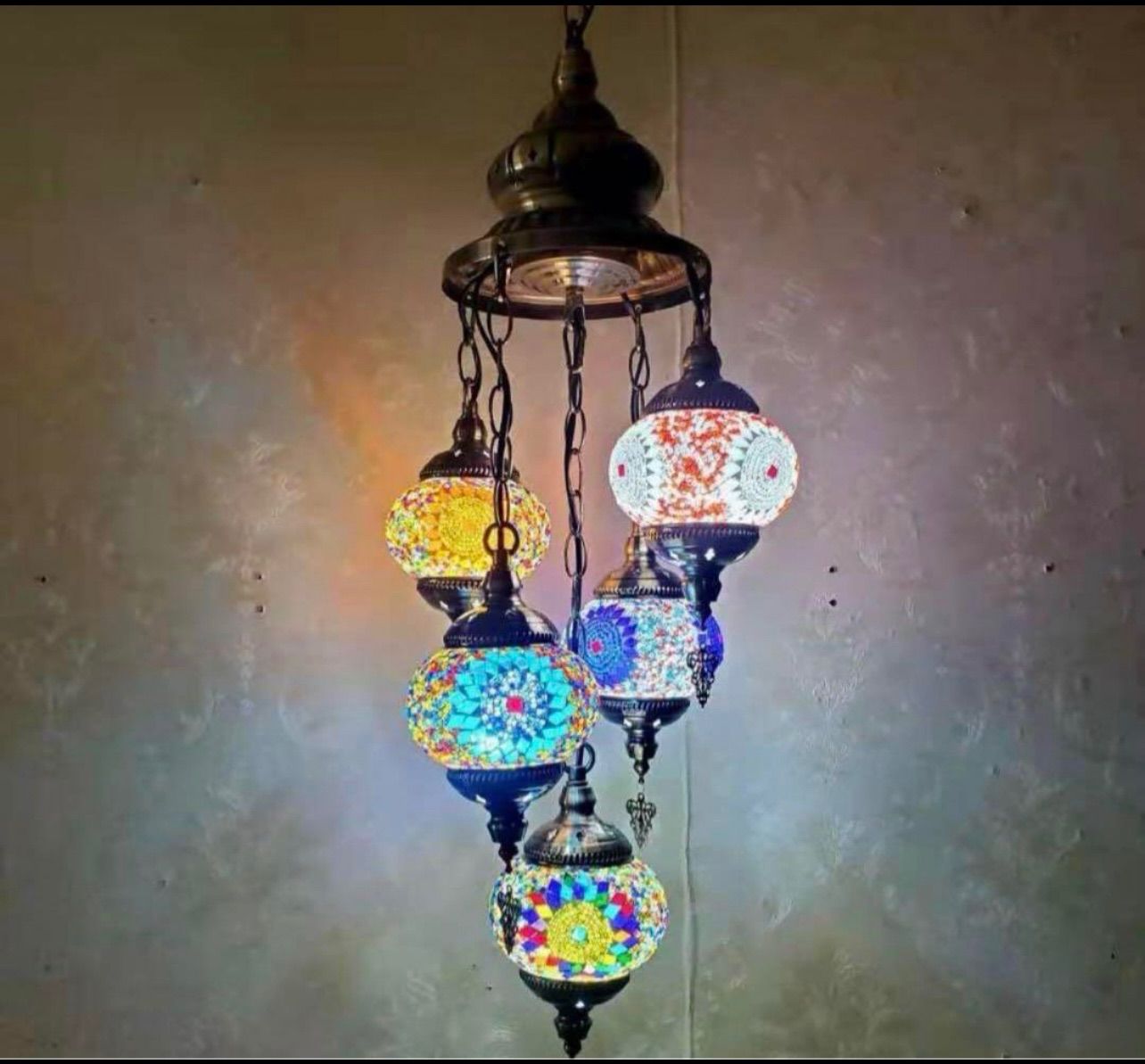 Amazon.co.jp: 引掛けシーリング用 トルコランプ 職人 カラーガラス